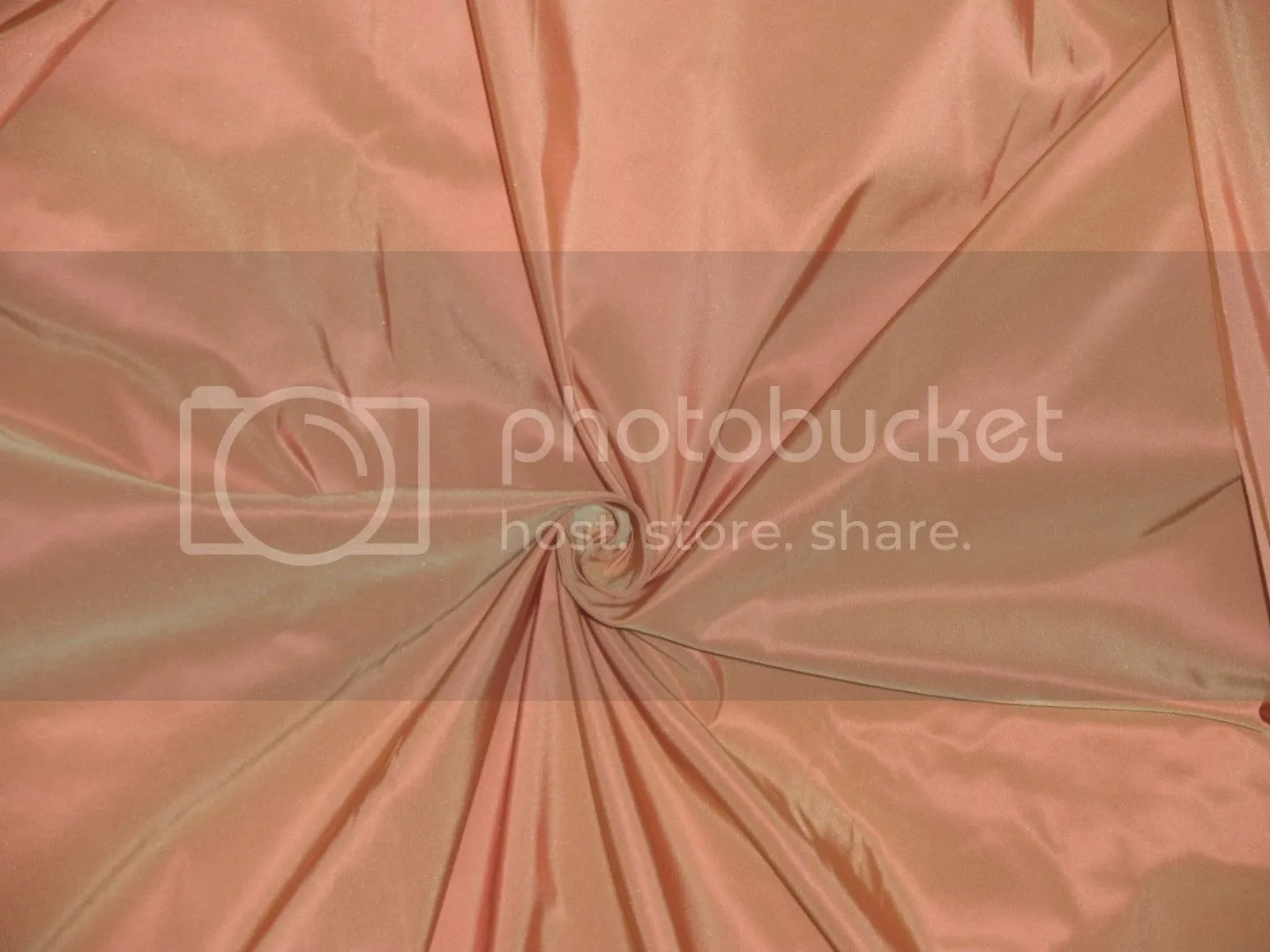 Pure SILK TAFFETA FABRIC Iridescent Dull Orange continuous piece TAF68[5]