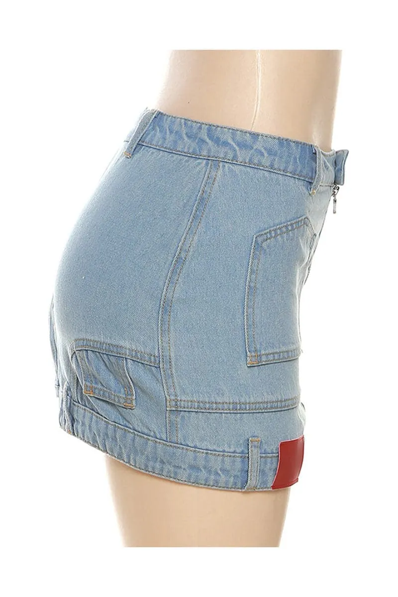 QB378 Mini Denim Skirt