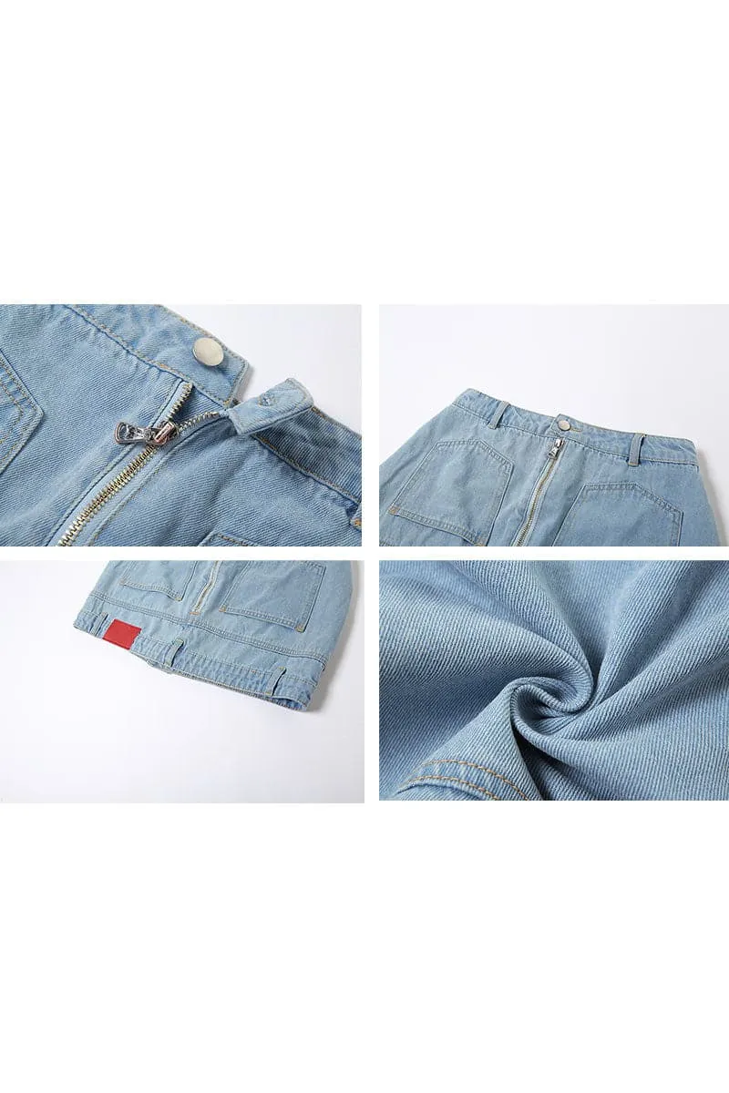 QB378 Mini Denim Skirt