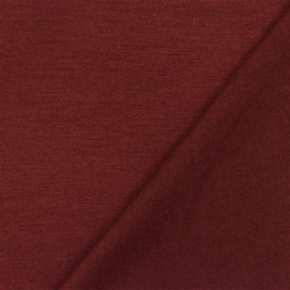 Red Solid Stretch Rayon Jersey Knit Fabric