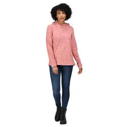 Regatta Kizmit II Ladies Hooded Marl Fleece | Dusty Rose Heather Marl