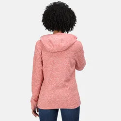 Regatta Kizmit II Ladies Hooded Marl Fleece | Dusty Rose Heather Marl