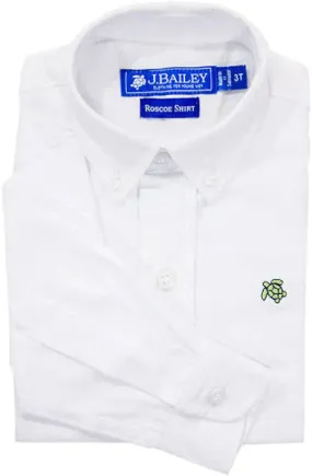 Roscoe Button Down Shirt | White Oxford