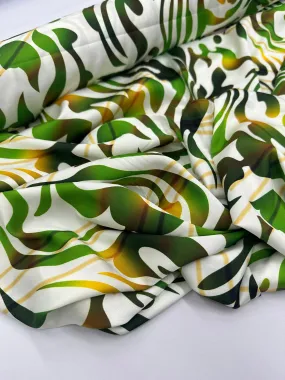 Satin Prints  - Paradise Green