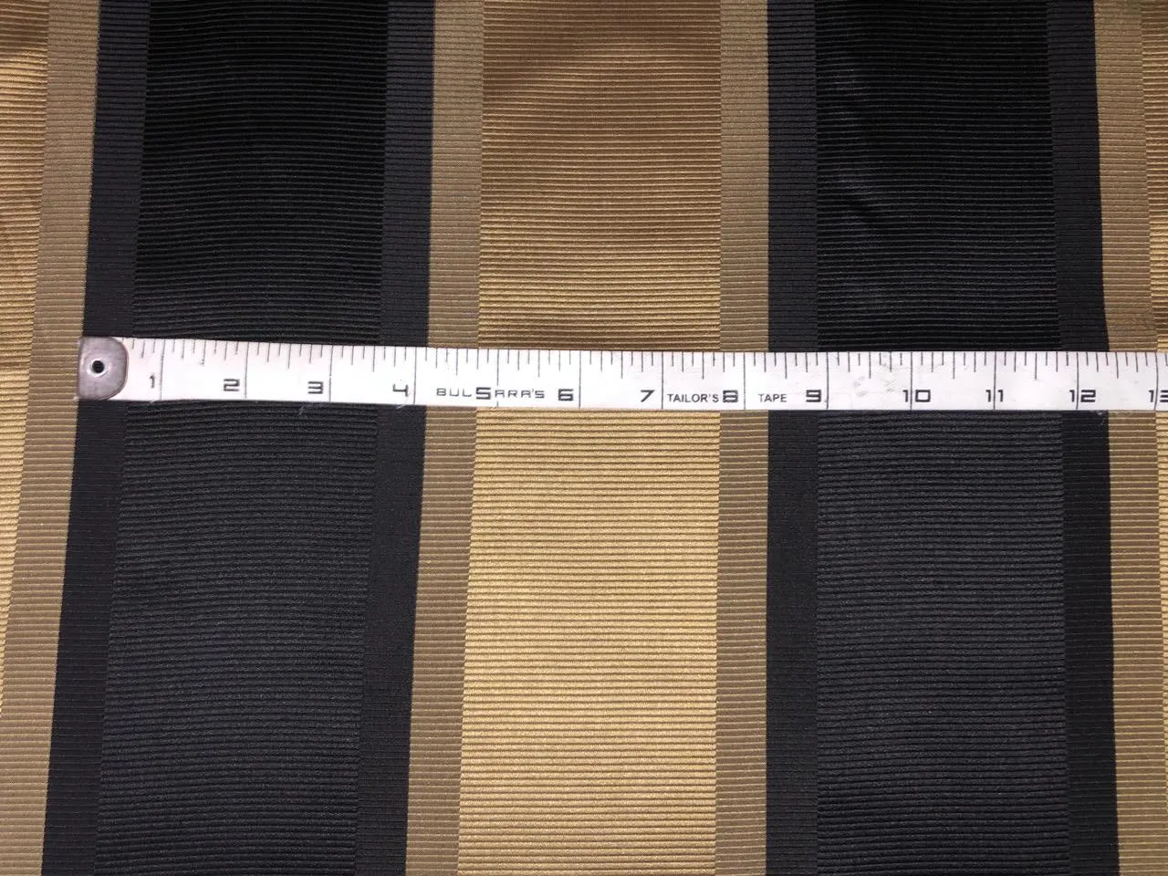 Silk Taffeta Fabric Black ,khaki gold color jacquard STRIPE 54" WIDE TAFS148[3]single length 2.20 yards