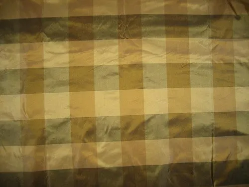 SILK TAFFETA FABRIC Multi colour plaids 54&quot; wide Taf#C12