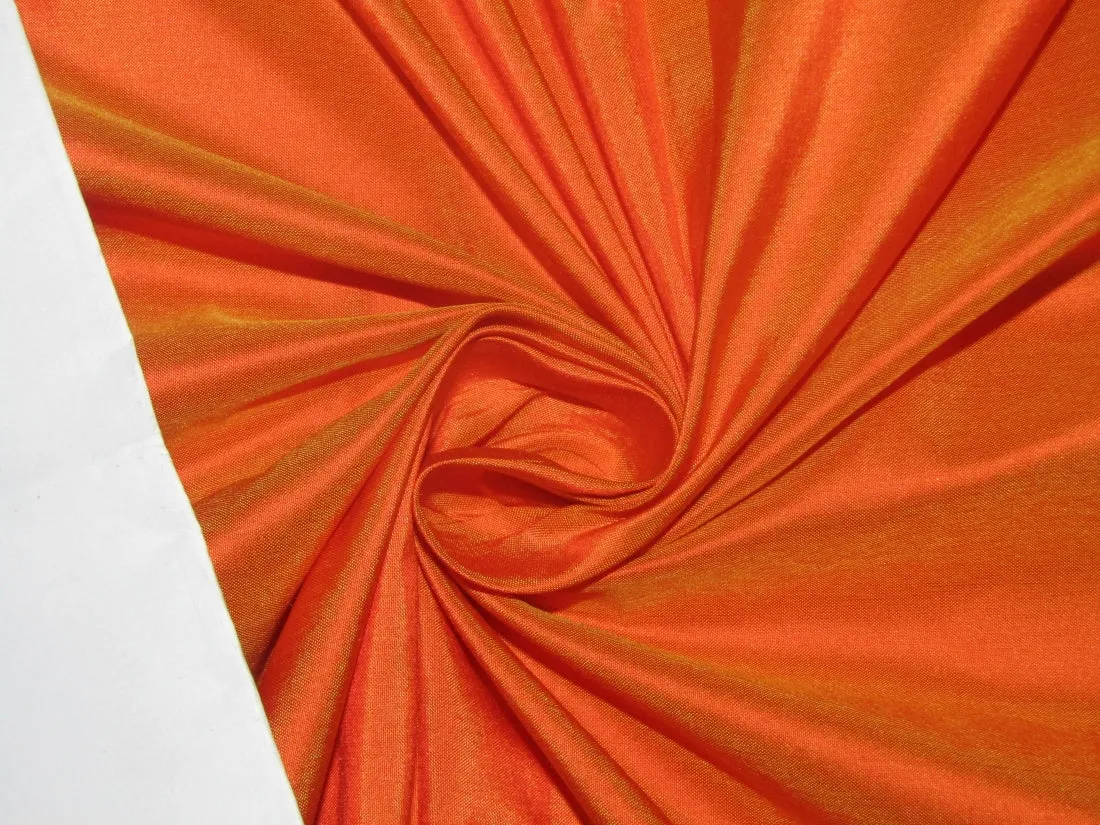 SILK TAFFETA FABRIC Pale Orange color 54" wide TAF50[6]