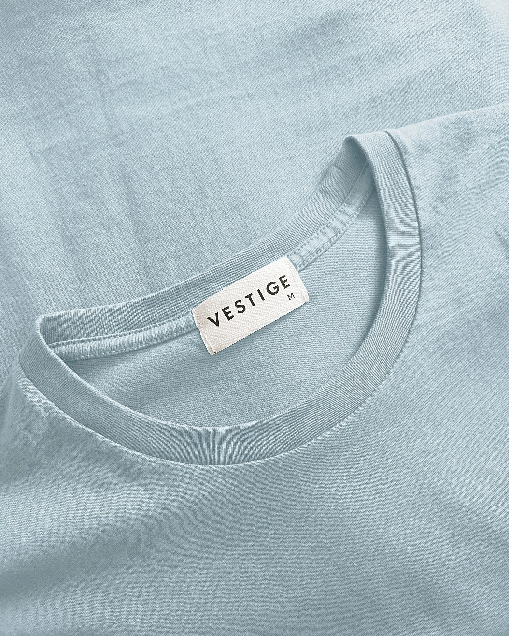 Solid Essential Tee, Light Blue