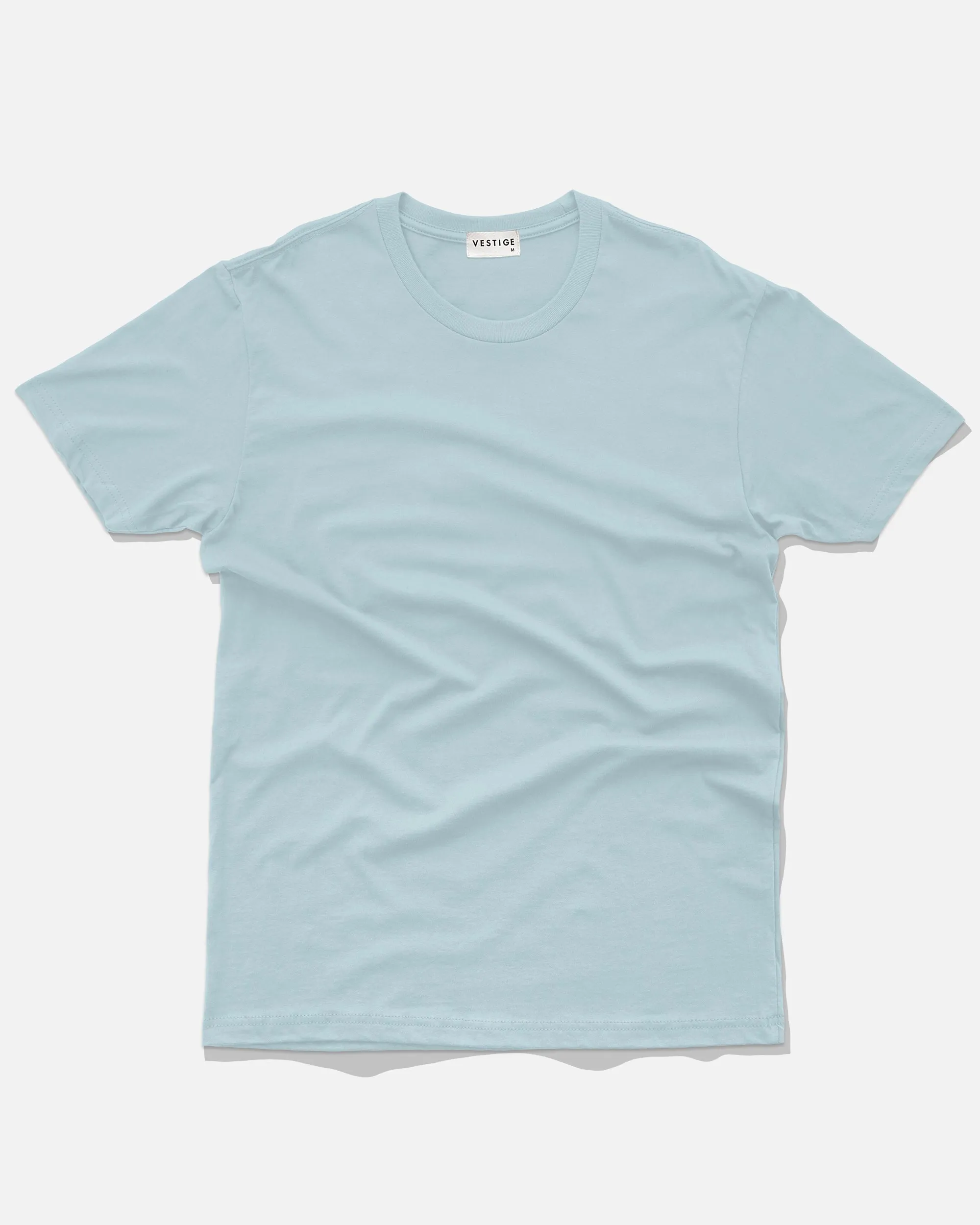 Solid Essential Tee, Light Blue