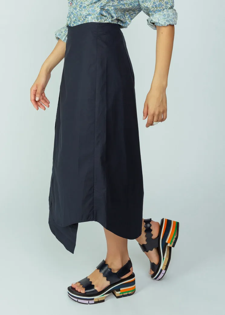 Wear Cissa Navy Cotton Skirt