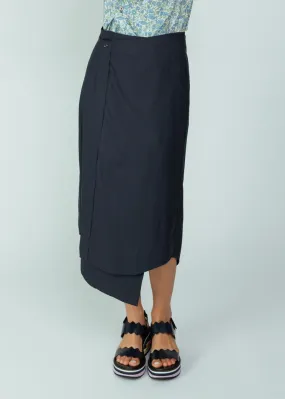 Wear Cissa Navy Cotton Skirt